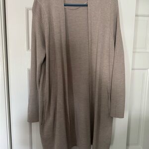 Banana Republic Tan Long Cardigan Sweater